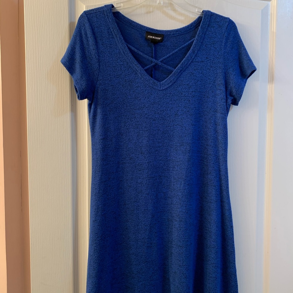 Royal blue t-short dress